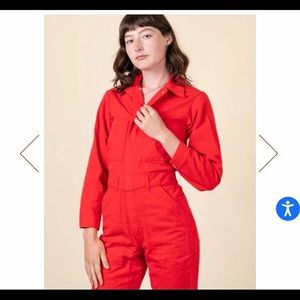 Big bud press long sleeve jumpsuit in mustang red, brand new! FOR SALE or TRADE